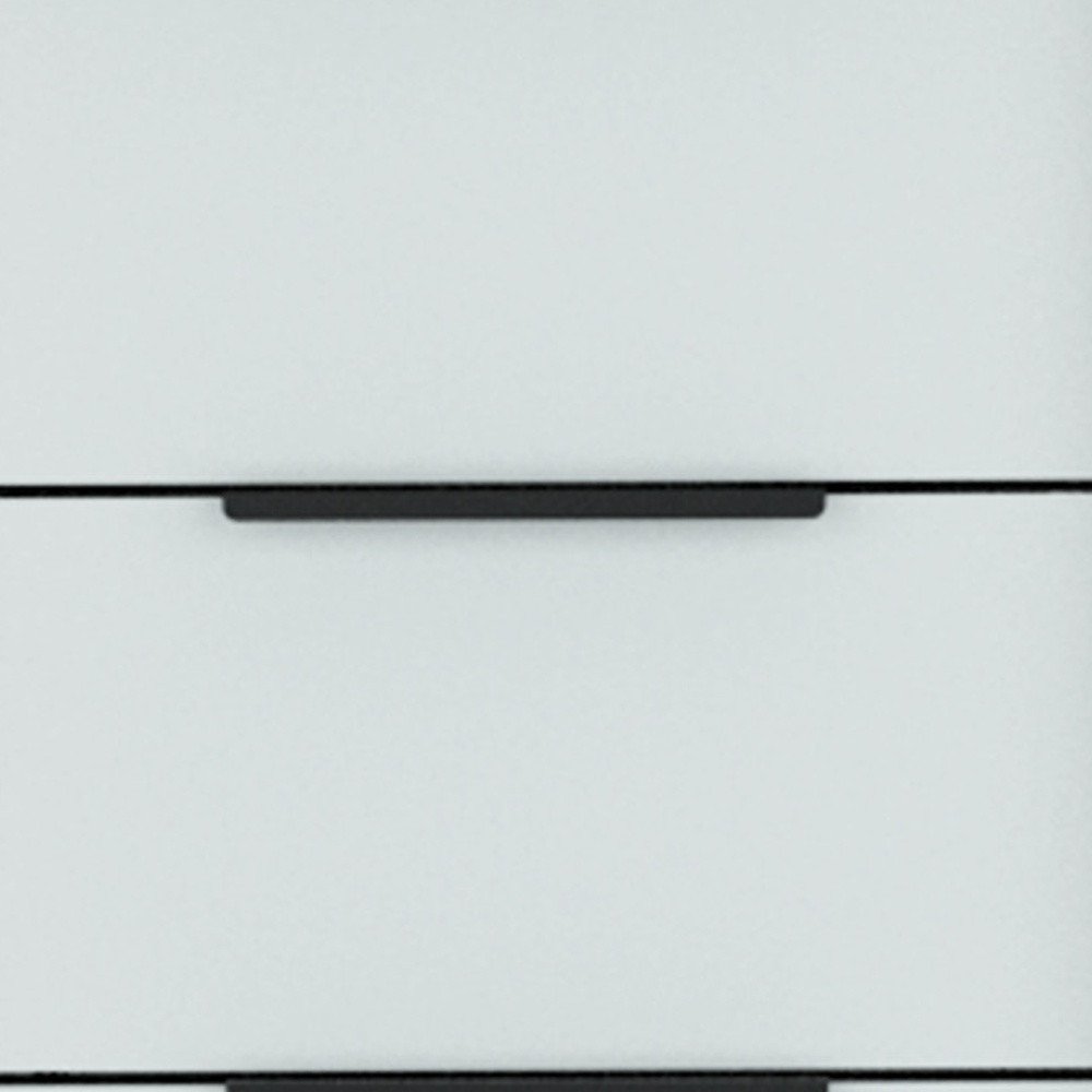 18" Brown And White Five Drawer Chest HomeRoots