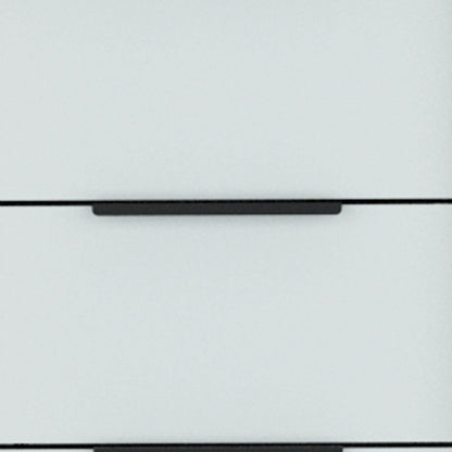 18" Brown And White Five Drawer Chest HomeRoots