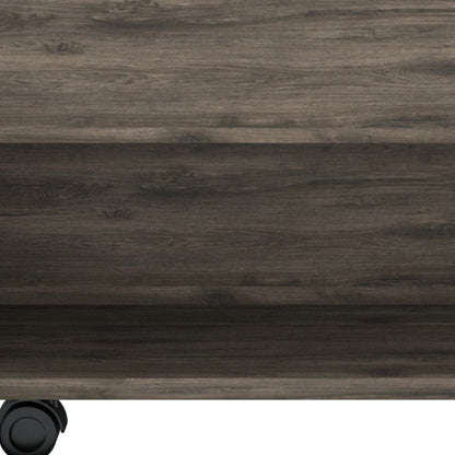 22" Dark Brown Manufactured Wood Rectangular Lift Top Coffee Table With Drawer HomeRoots