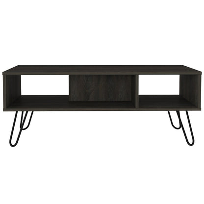 40" Carbon Espresso Manufactured Wood Rectangular Coffee Table HomeRoots