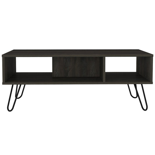 40" Carbon Espresso Manufactured Wood Rectangular Coffee Table HomeRoots