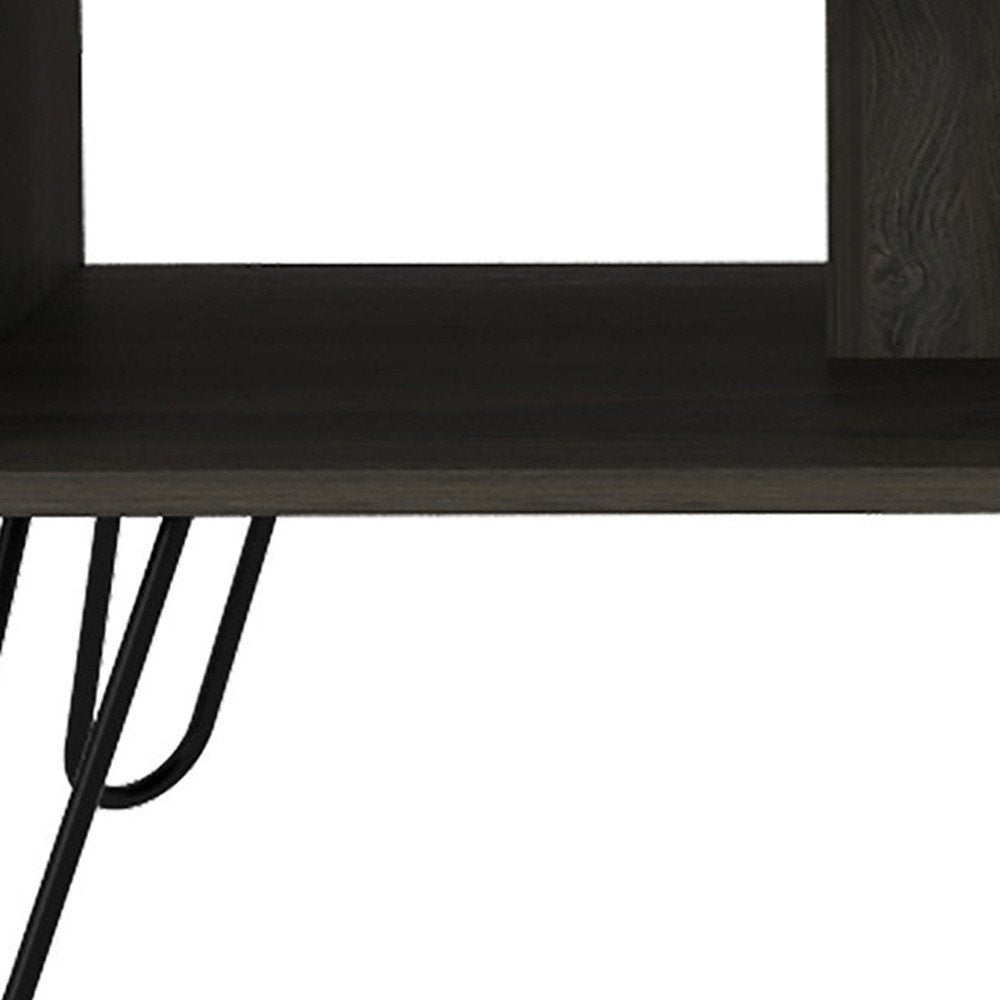 40" Carbon Espresso Manufactured Wood Rectangular Coffee Table HomeRoots