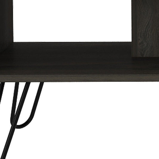 40" Carbon Espresso Manufactured Wood Rectangular Coffee Table HomeRoots