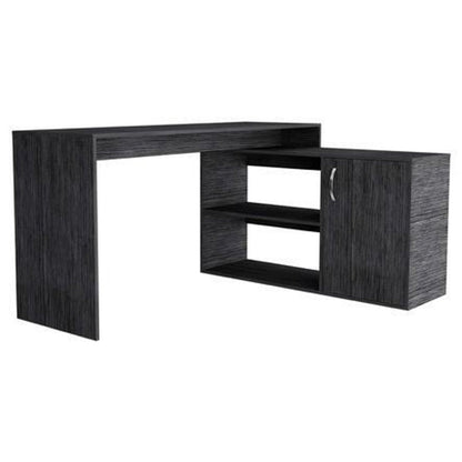 60" Gray L Shape Computer Desk HomeRoots