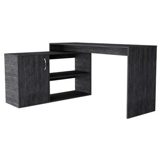 60" Gray L Shape Computer Desk HomeRoots