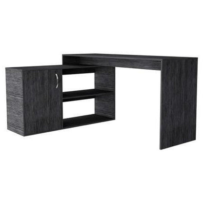 60" Gray L Shape Computer Desk HomeRoots