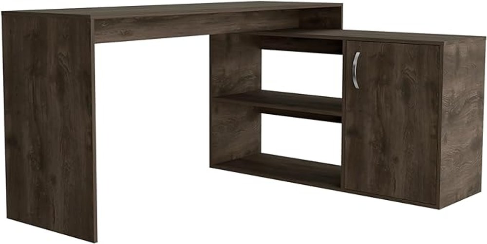 60" Dark Brown Wood Credenza Desk HomeRoots