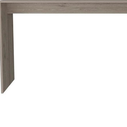 60" Light Gray L Shape Computer Desk HomeRoots