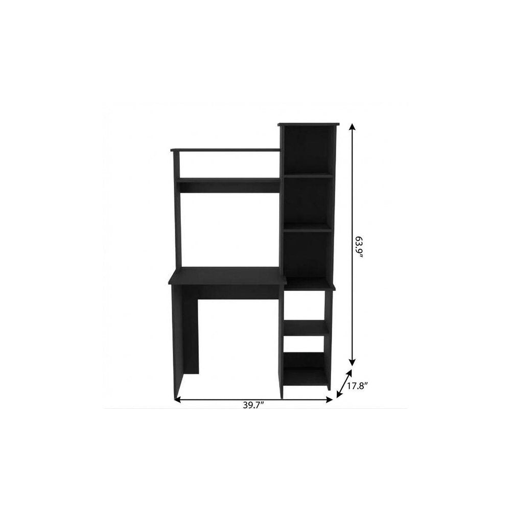 40" Black Computer Desk HomeRoots