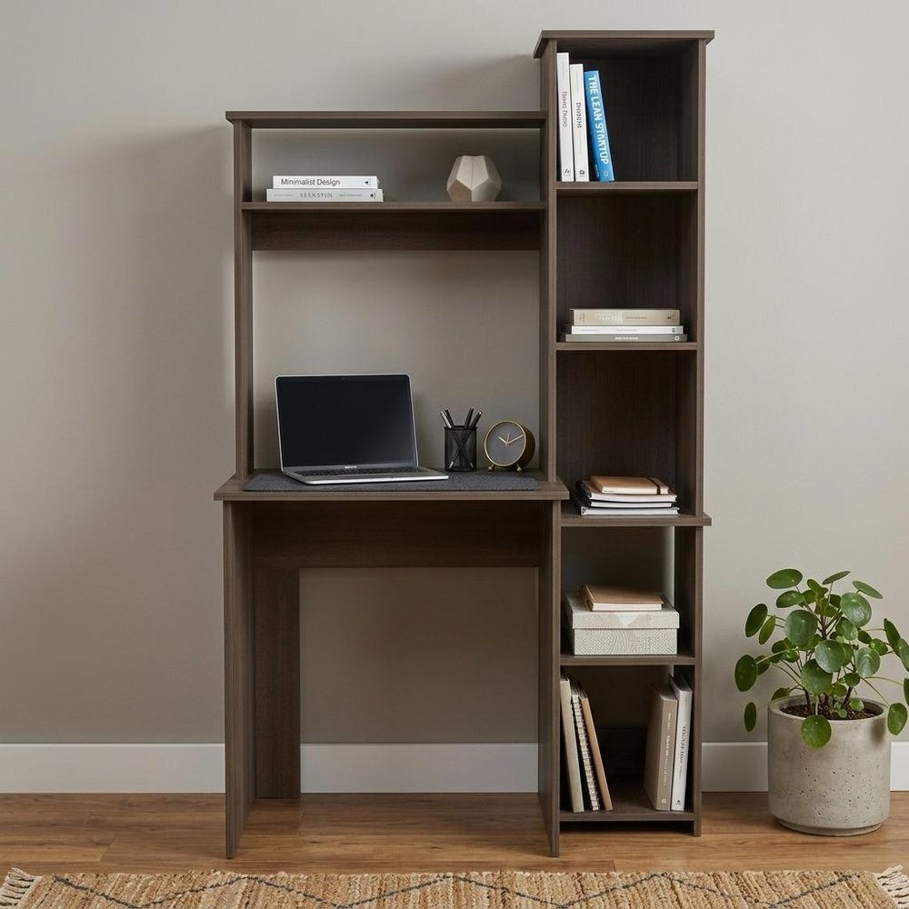 40" Gray Computer Desk HomeRoots