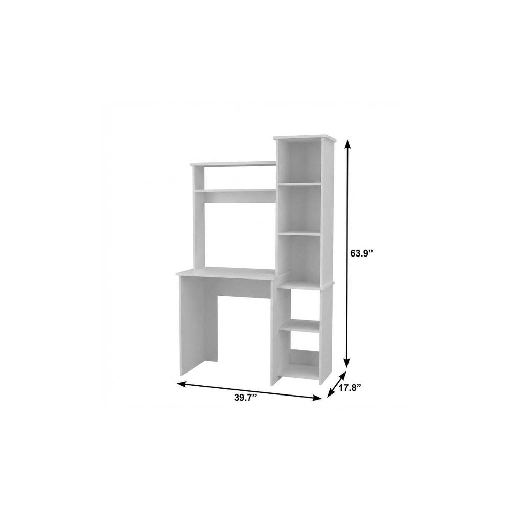 40" White Computer Desk HomeRoots