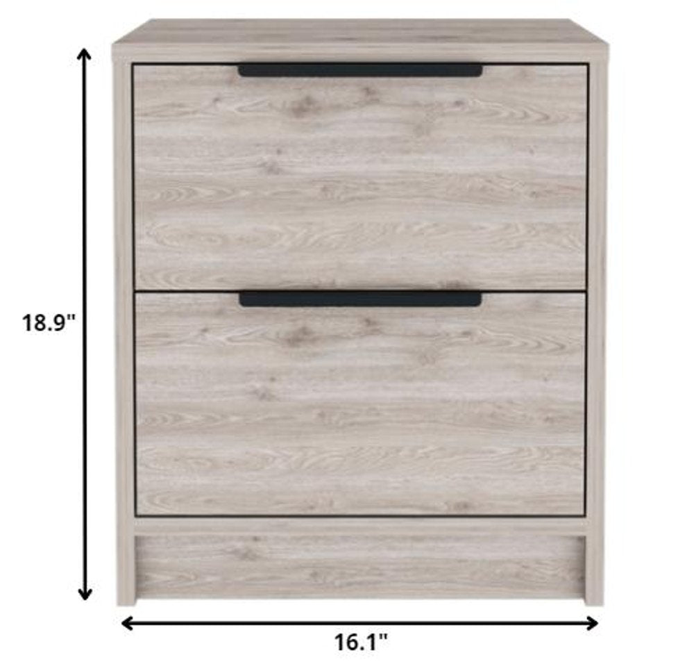 19" Wood One Drawer Nightstand HomeRoots