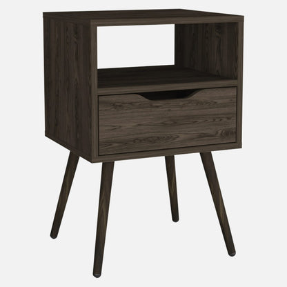 25" Wood One Drawer Nightstand HomeRoots