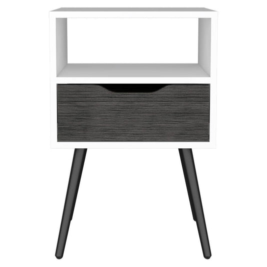 25" Wood One Drawer Nightstand HomeRoots
