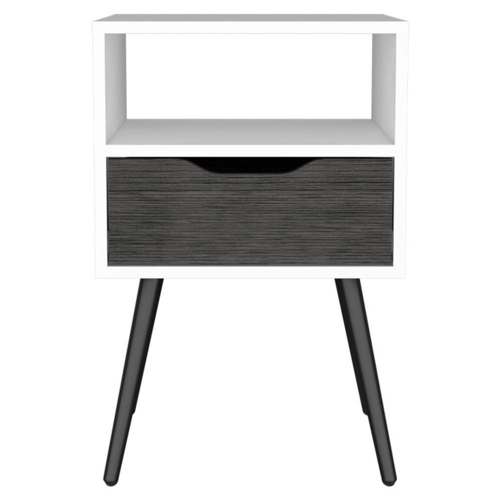 25" Wood One Drawer Nightstand HomeRoots