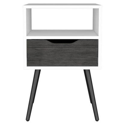 25" Wood One Drawer Nightstand HomeRoots