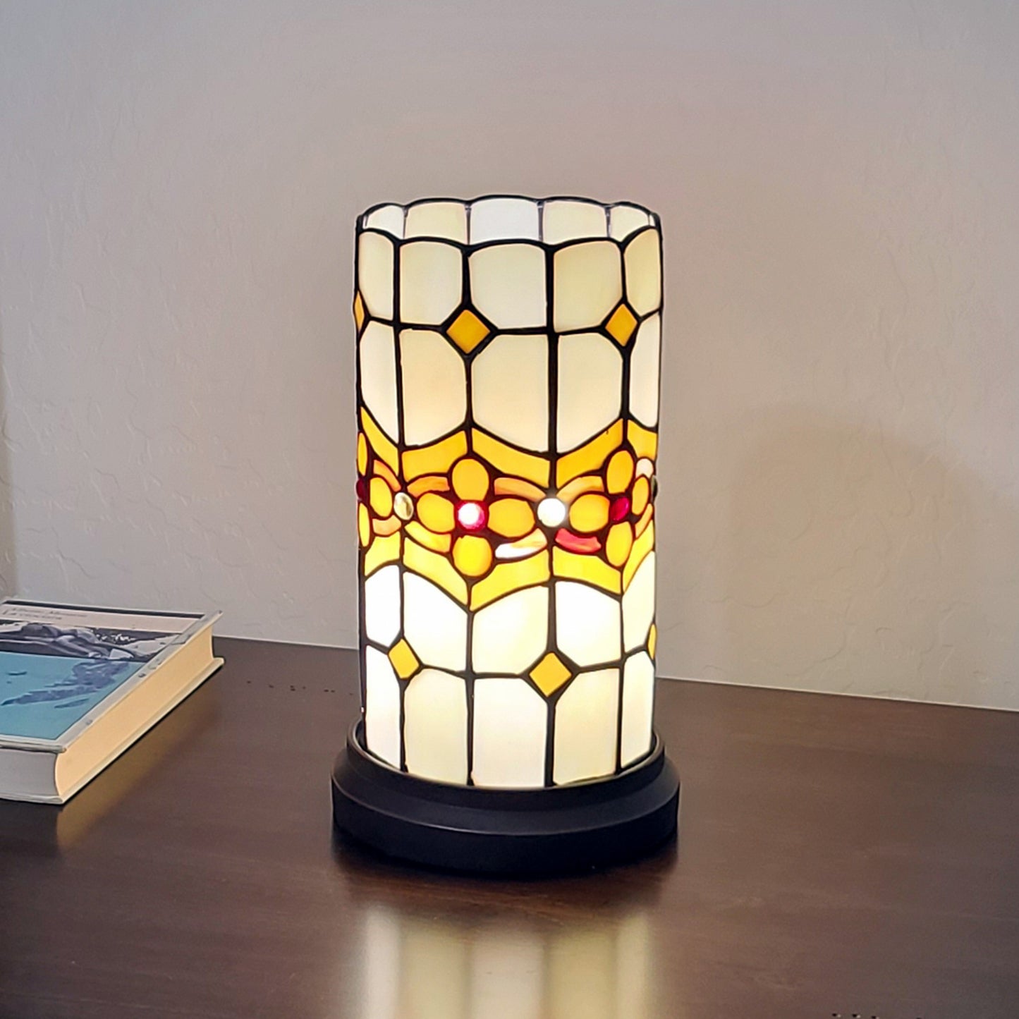 11" Tiffany Style Mosaic Tile Accent Table Lamp