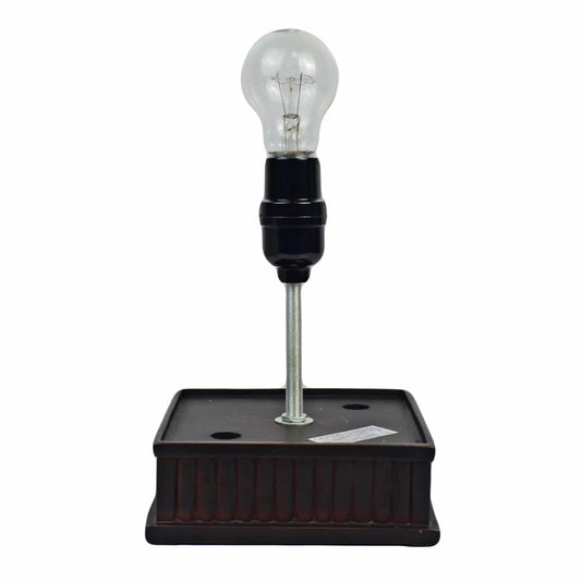 18" Tiffany Style Jeweled Dark Brown Base Table Lamp HomeRoots