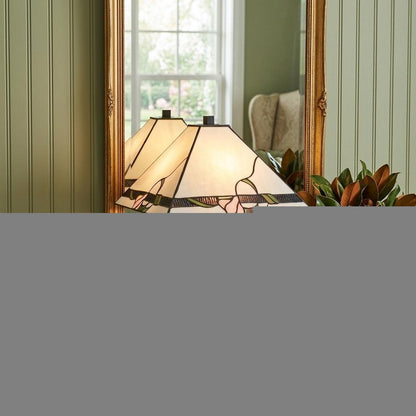 22" Dark Brown Metal Two Light Candlestick Table Lamp With Ivory Shade HomeRoots