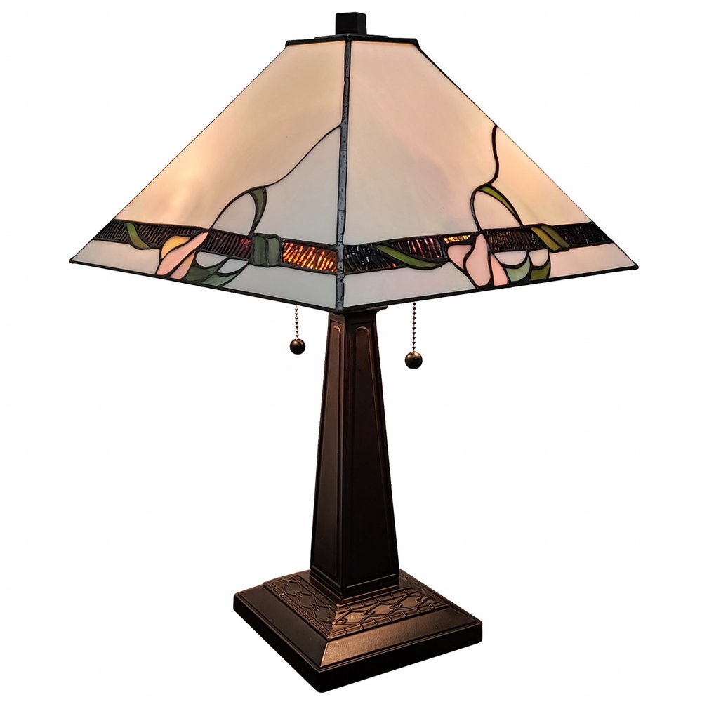 22" Dark Brown Metal Two Light Candlestick Table Lamp With Ivory Shade HomeRoots
