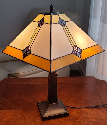 21" Dark Brown Metal Two Light Candlestick Table Lamp With Beige Shade HomeRoots