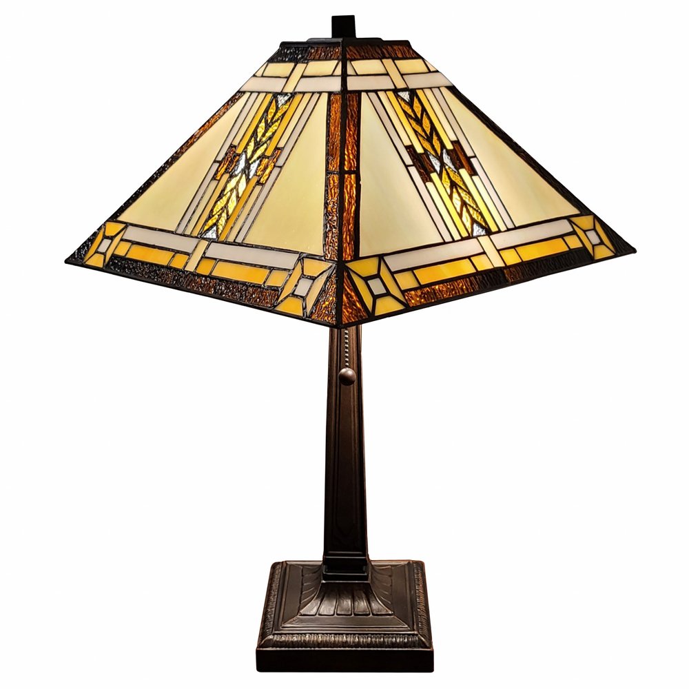22" Dark Brown Metal Two Light Candlestick Table Lamp With Beige Shade HomeRoots