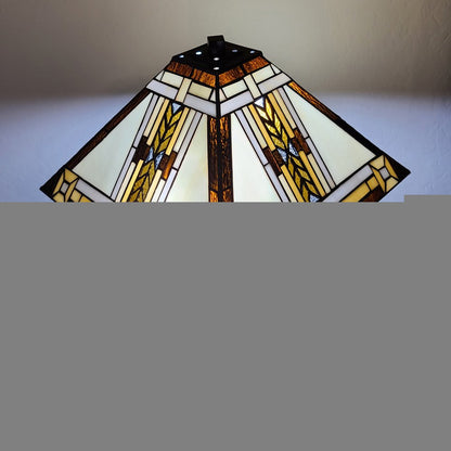 22" Dark Brown Metal Two Light Candlestick Table Lamp With Beige Shade HomeRoots