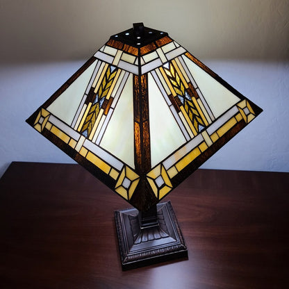 22" Dark Brown Metal Two Light Candlestick Table Lamp With Beige Shade HomeRoots