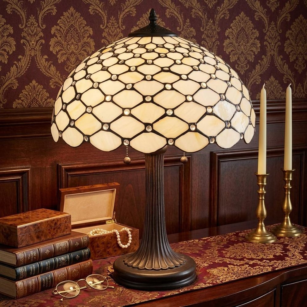 23" Dark Brown Metal Two Light Candlestick Table Lamp With White Shade HomeRoots