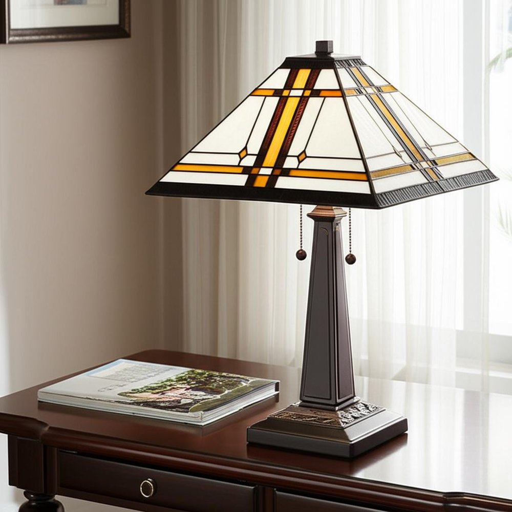 22" Dark Brown Metal Two Light Candlestick Table Lamp With Beige Shade HomeRoots