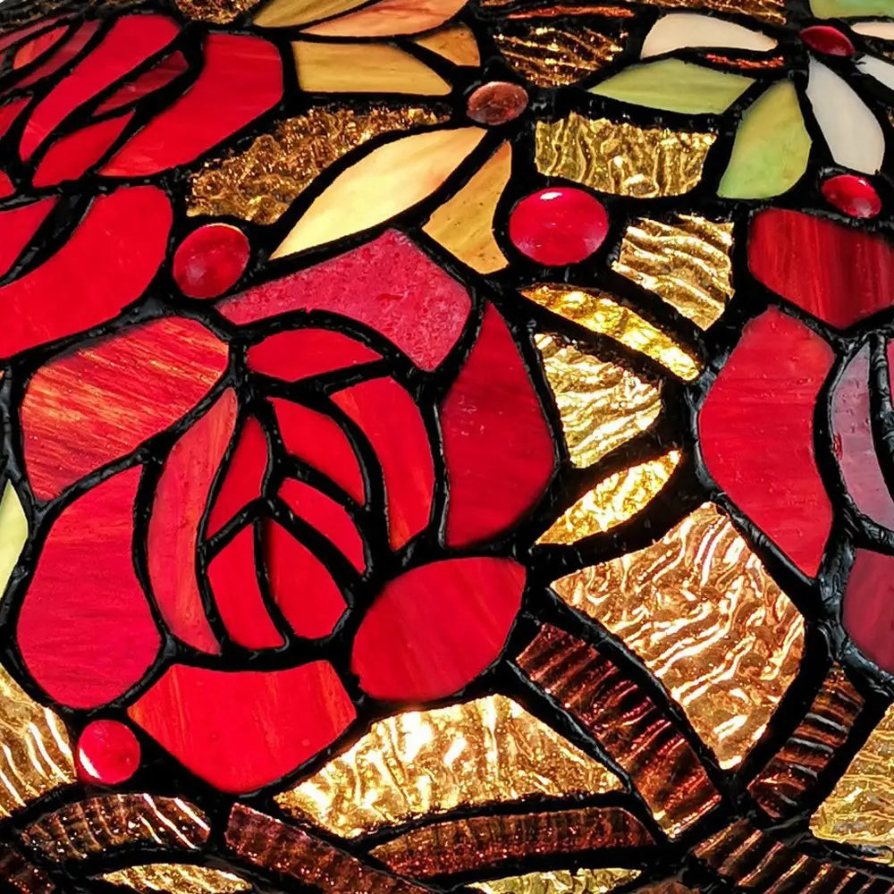 24" Dark Brown Metal Two Light Candlestick Table Lamp With Red Dome Shade HomeRoots