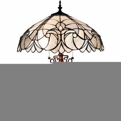 27" Dark Brown Metal Two Light Candlestick Table Lamp With Beige Shade HomeRoots