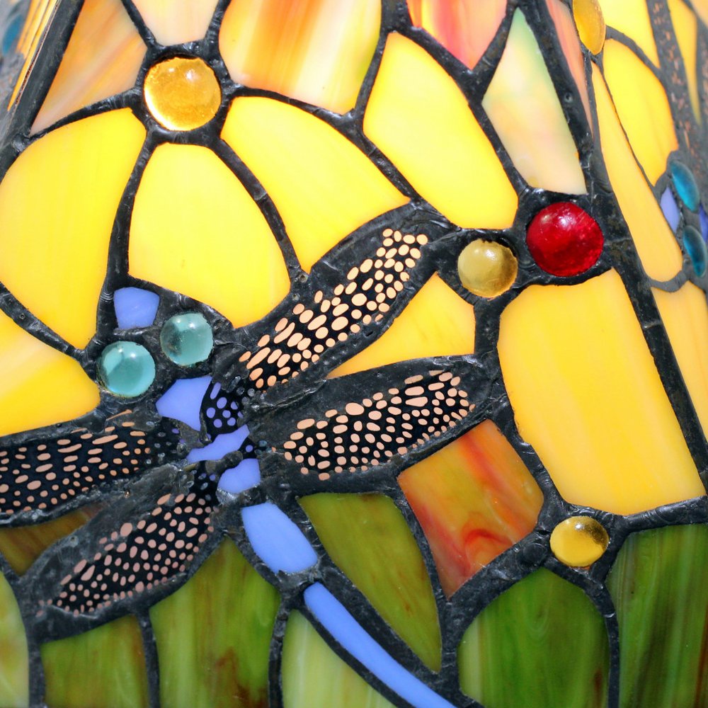 15" Dark Brown Metal Candlestick Table Lamp With Green Empire Shade HomeRoots