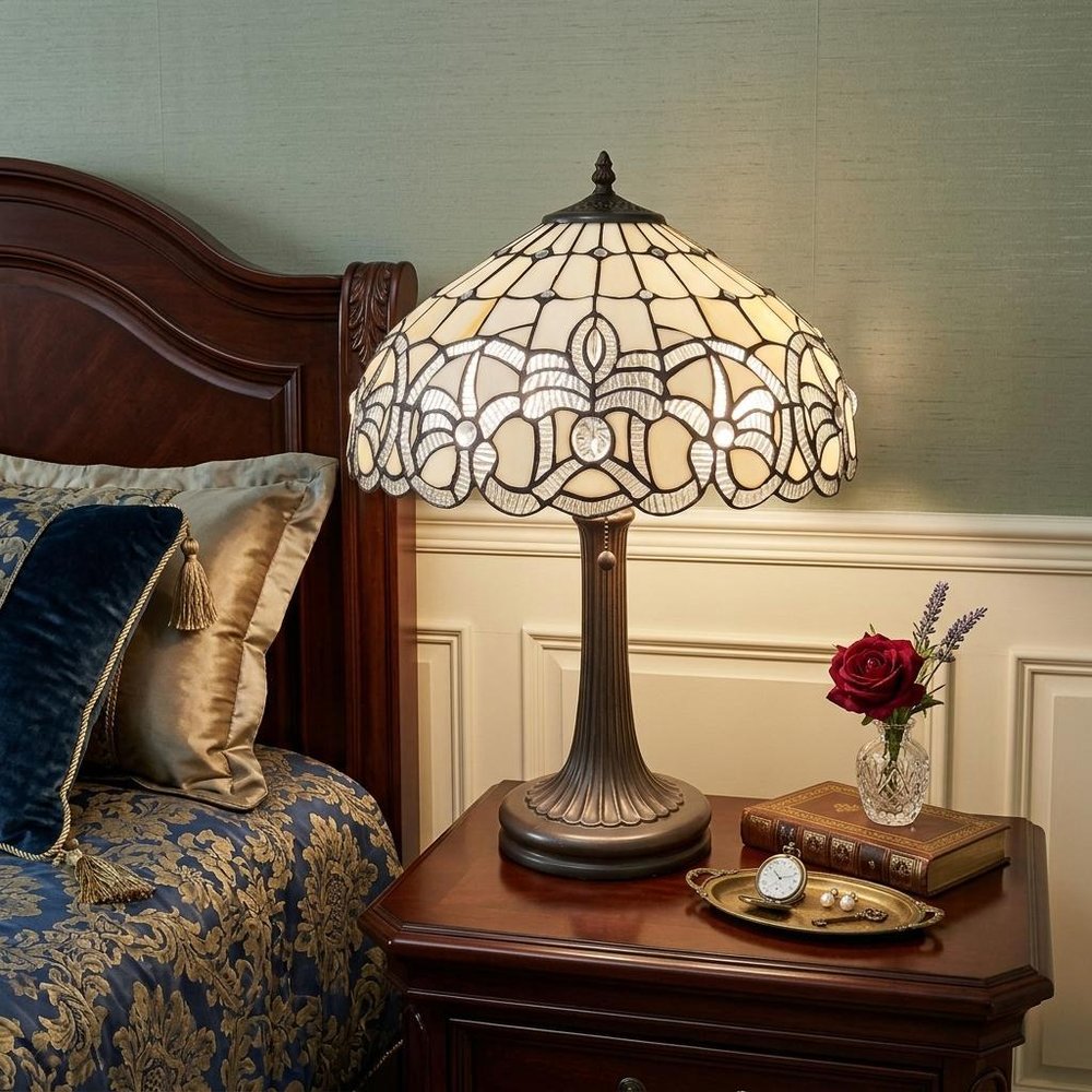 23" Dark Brown Metal Two Light Candlestick Table Lamp With White Shade HomeRoots