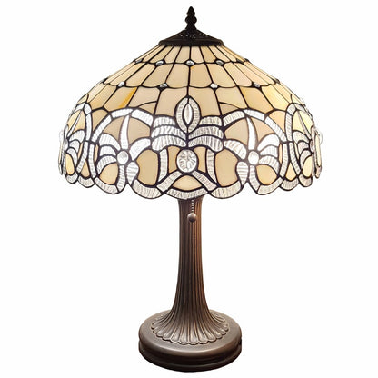 23" Dark Brown Metal Two Light Candlestick Table Lamp With White Shade HomeRoots