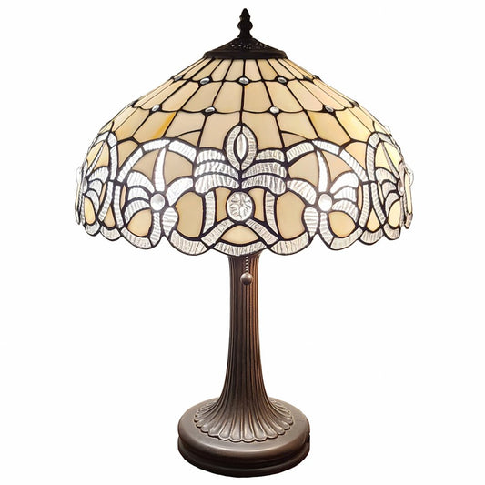 23" Dark Brown Metal Two Light Candlestick Table Lamp With White Shade HomeRoots