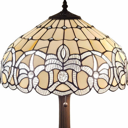23" Dark Brown Metal Two Light Candlestick Table Lamp With White Shade HomeRoots
