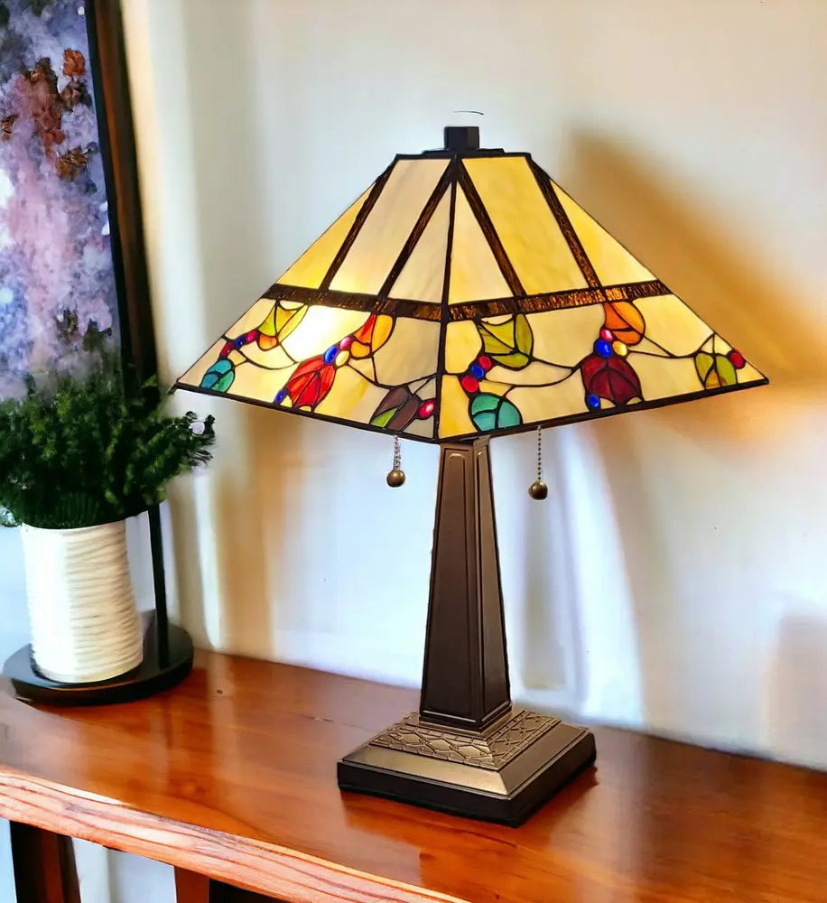 22" Dark Brown Metal Two Light Candlestick Table Lamp With White Shade HomeRoots