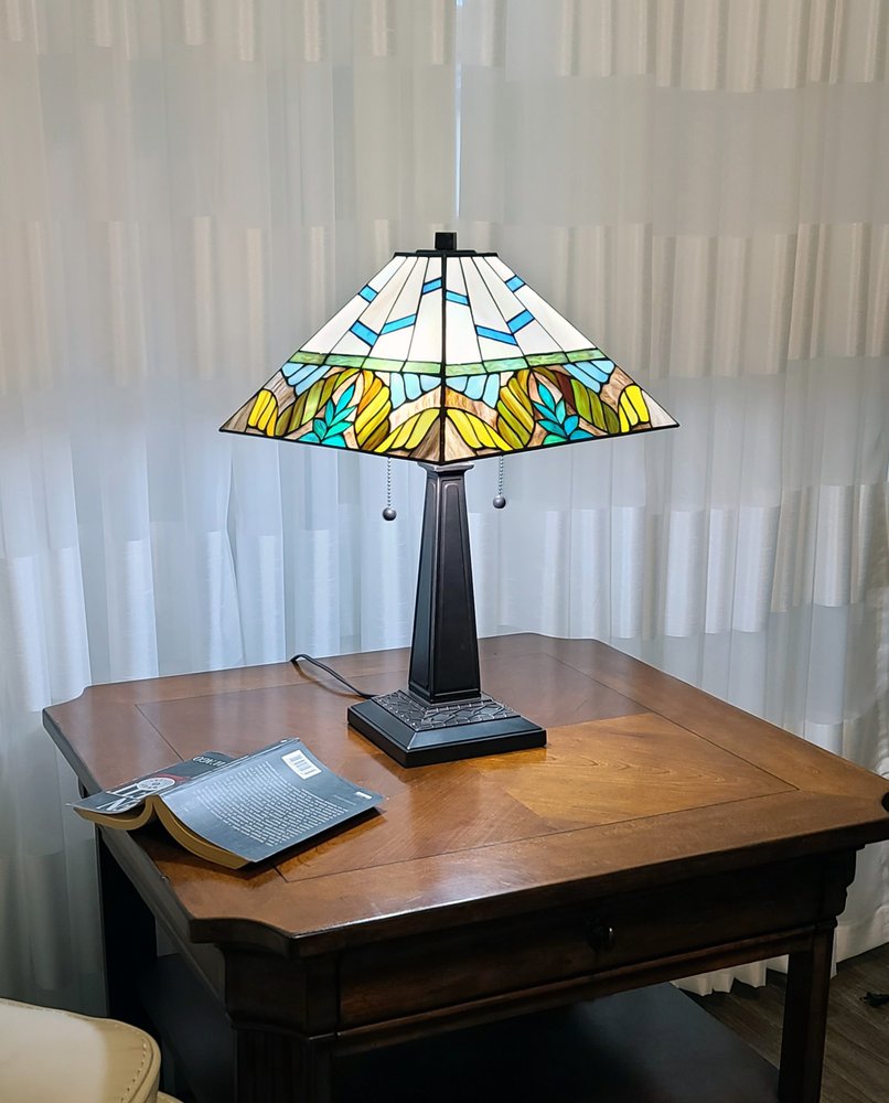 22" Dark Brown Metal Two Light Candlestick Table Lamp With White Shade HomeRoots