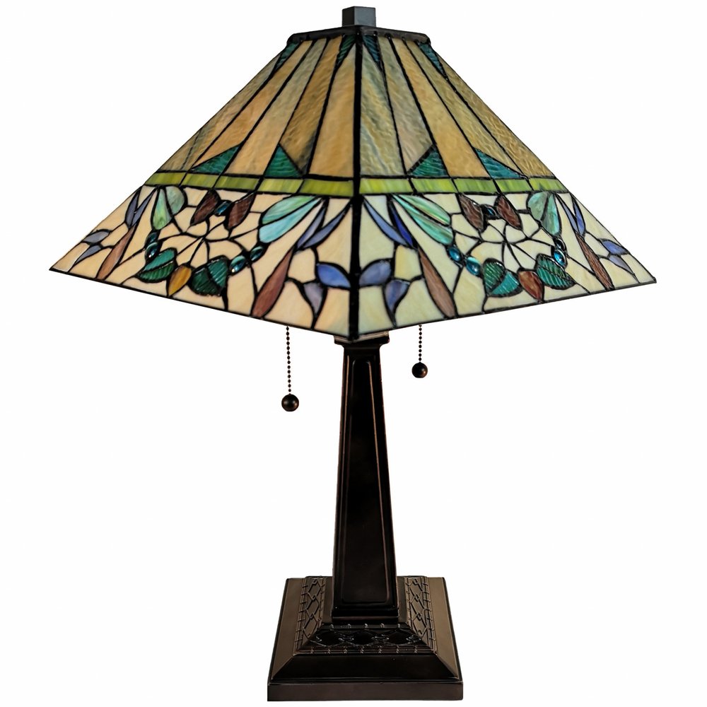 22" Dark Brown Metal Two Light Candlestick Table Lamp With White Empire Shade HomeRoots