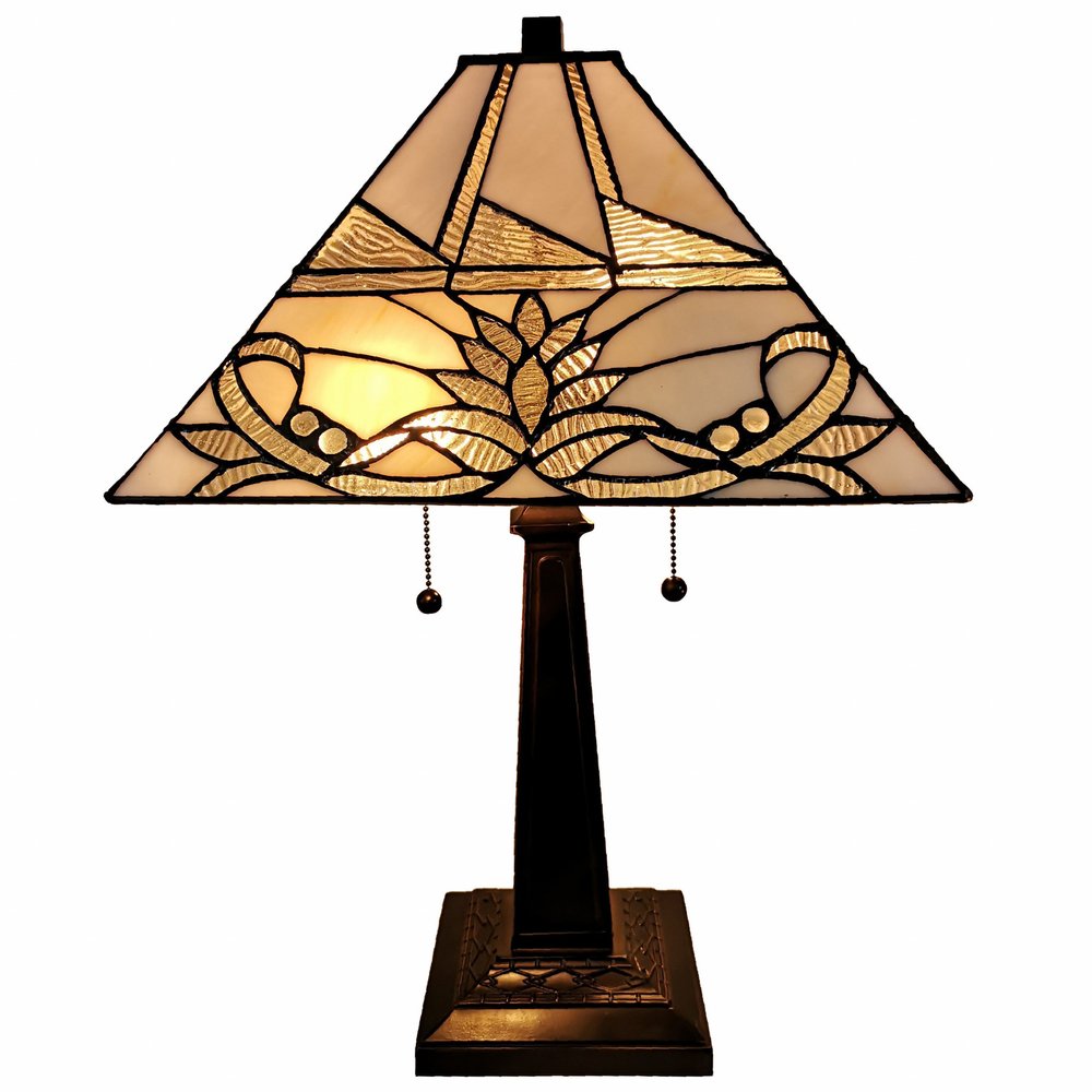 22" Dark Brown Metal Two Light Candlestick Table Lamp With White Empire Shade HomeRoots