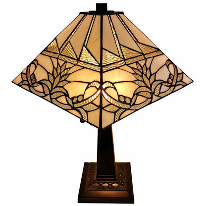 22" Dark Brown Metal Two Light Candlestick Table Lamp With White Empire Shade HomeRoots