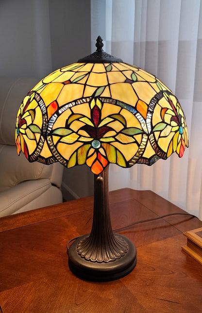 23" Dark Brown Metal Two Light Candlestick Table Lamp With White Shade HomeRoots