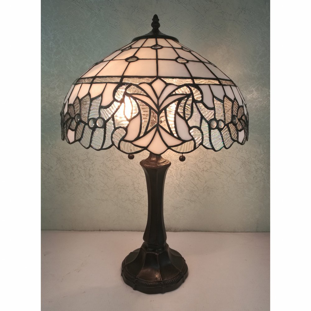 23" Dark Brown Metal Two Light Candlestick Table Lamp With White Shade HomeRoots