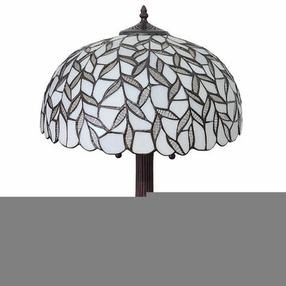 23" Dark Brown Metal Two Light Candlestick Table Lamp With White Shade HomeRoots
