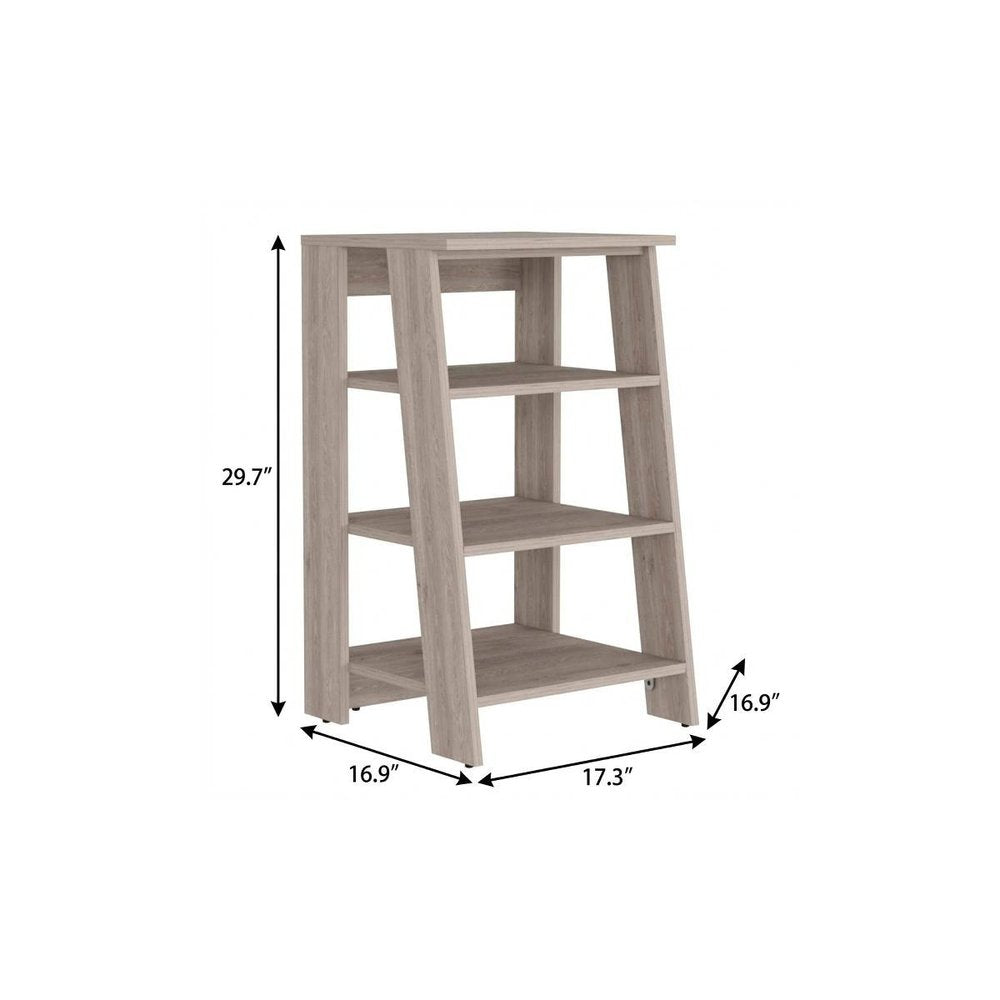 17" Light Gray Wood Freestanding Bathroom Vanity — view 3