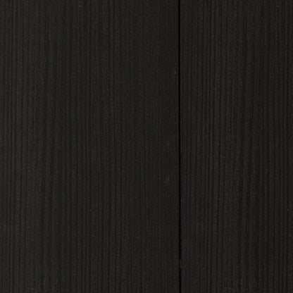 59" Black Wood Wall mounted Accent Cabinet With Five Shelves