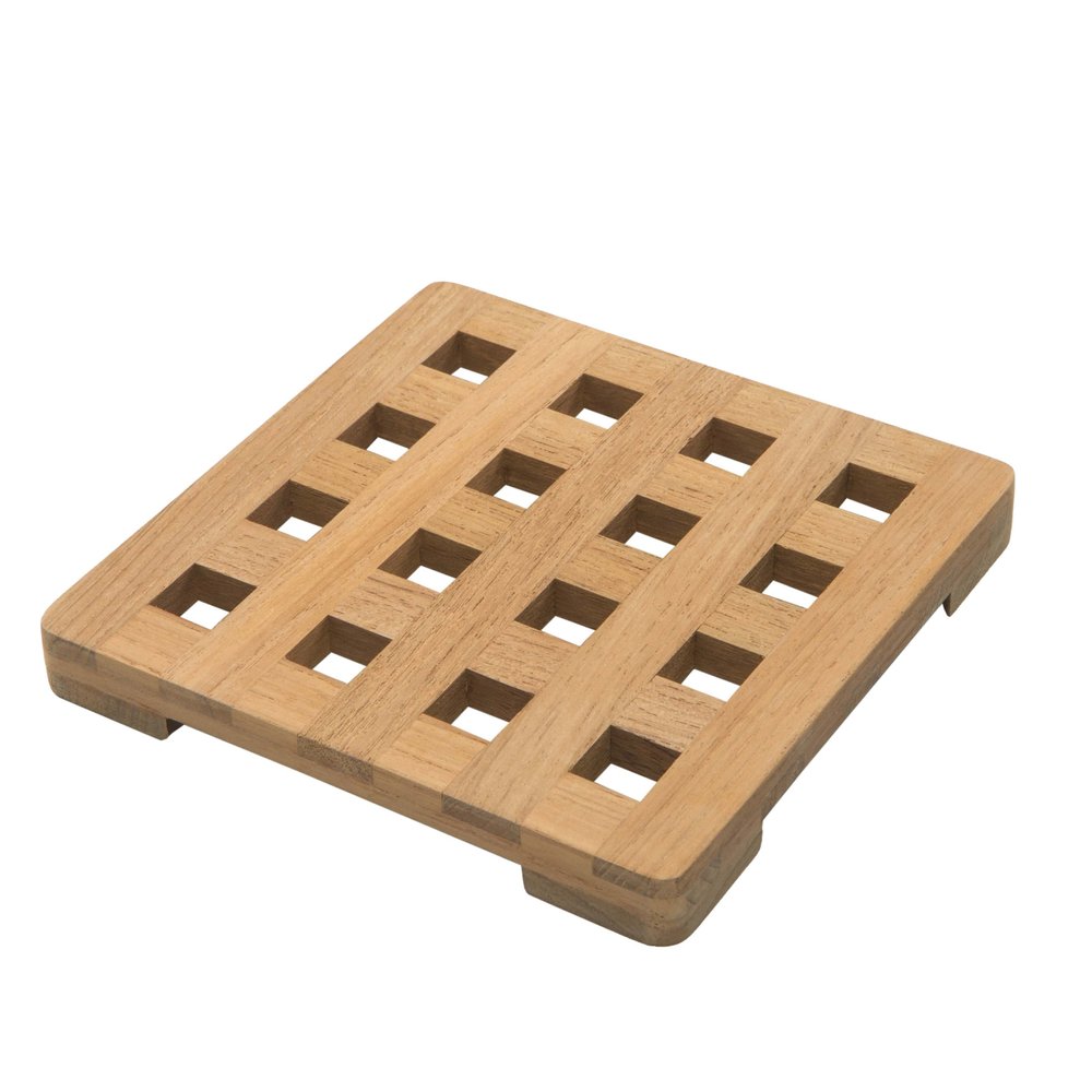 6.00 " Square Wood Trivet HomeRoots