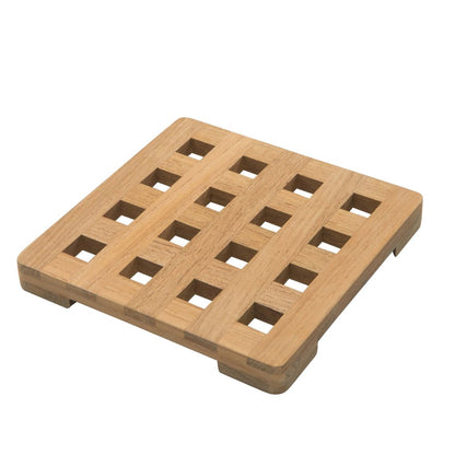 6.00 " Square Wood Trivet HomeRoots