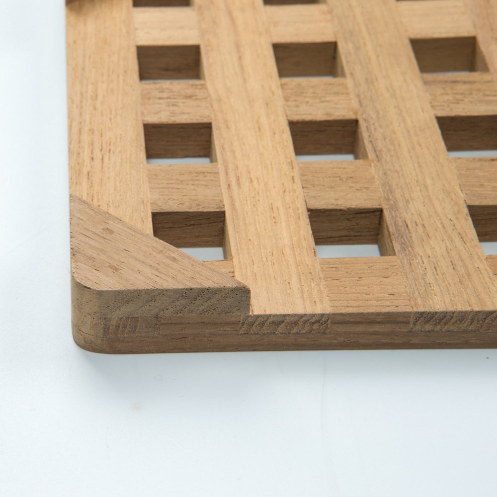 6.00 " Square Wood Trivet HomeRoots